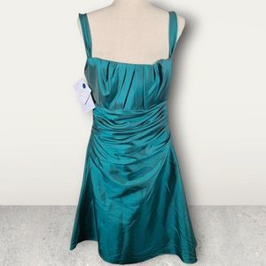 NWT Watters & Watters WTOO Luminescent Taffeta Foliage Dress Size 12